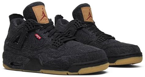 Levi's x Air Jordan 4 Retro 'Black Denim' 